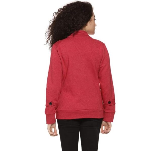 Campus Sutra Black Womens Buttoned Structured Blazer - Image 5