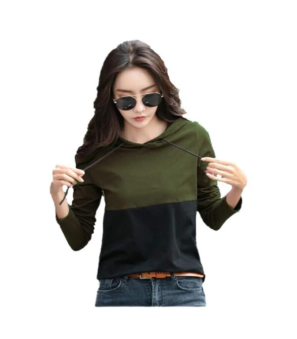 BASE 41 Women's Cotton Blend Hooded Hoodie