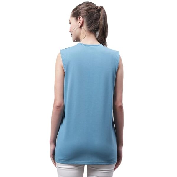 Mack Jonney Regular Fit Cotton Solid Gym Vest for Women - Image 3