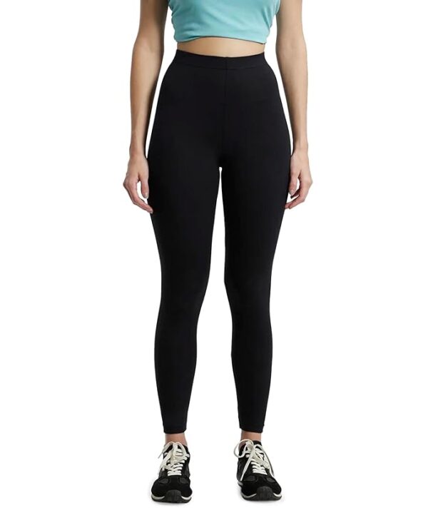 ockey AW87 Women's Super Combed Cotton Elastane Stretch High Rise Leggings - Image 4