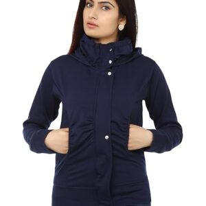 Teemoods Women's Casual Hooded Sweatshirt: Versatile Zip-Up Fleec