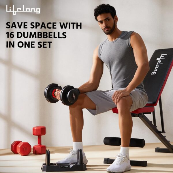 Lifelong Adjustable Dumbbells Set for Men - Image 2