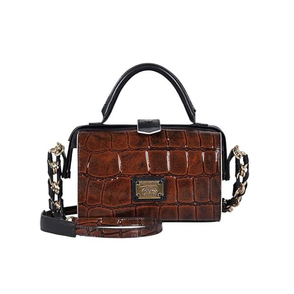 HIDESIGN Genuine Leather Womens Bowling Bag - Image 6