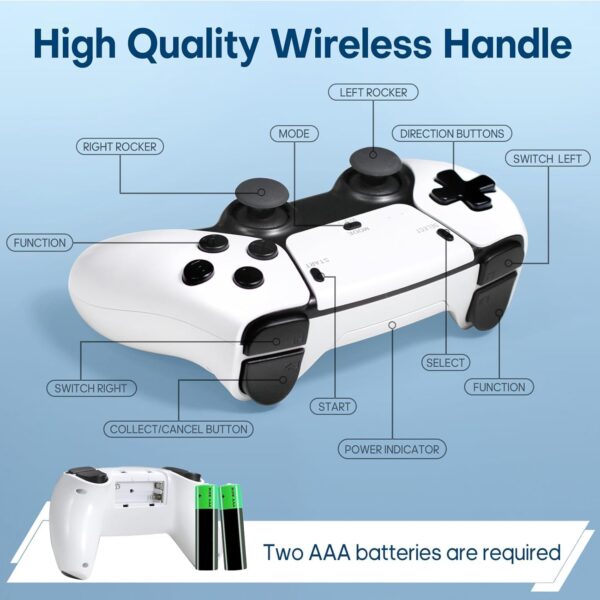 New 2025),Wireless for TV HDMI Output Retro Gaming Plug & Play Video Game with 23 Emulators 4K HD - Image 9