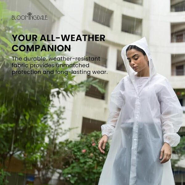 Bloomingdale Rain Coat for Men & Women Waterproof Bike Raincoat for Men with Pant - Image 3