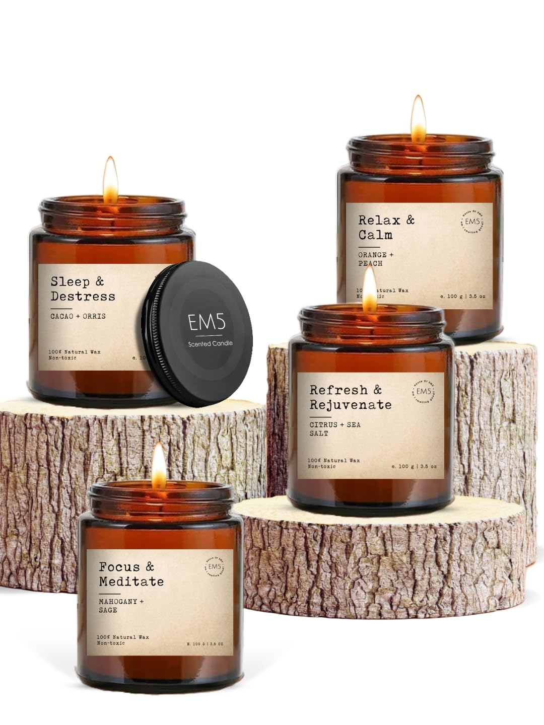 EM5 Aromatherapy Scented Candles
