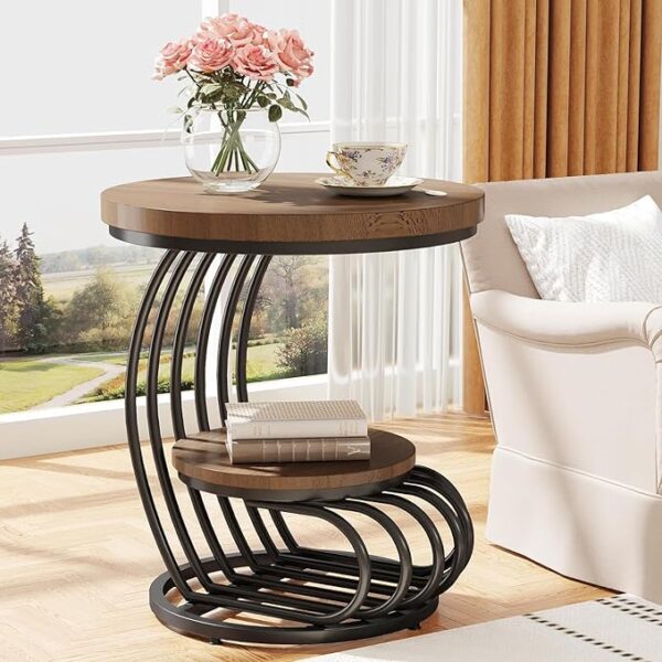 TrendAtoZ 2-Tier Metal Frame End - Image 2